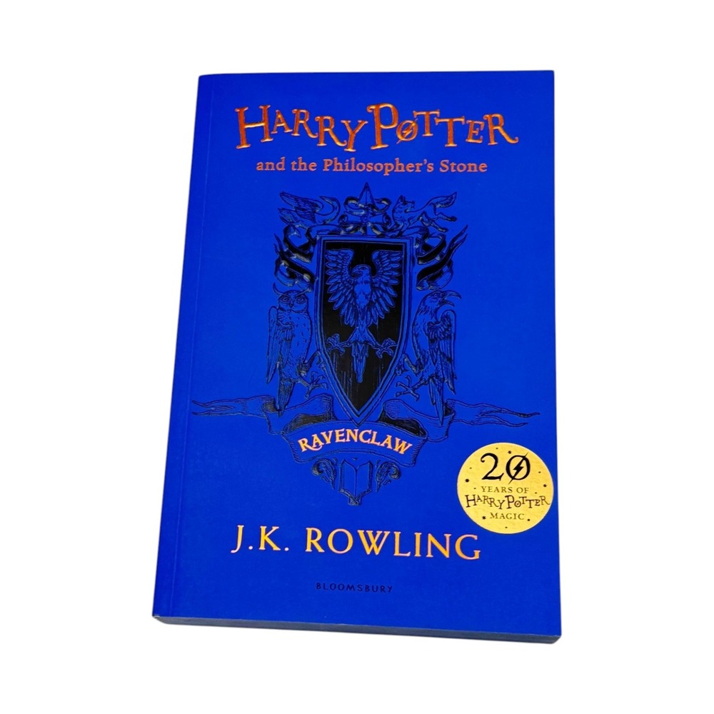 Bloomsbury Harry Potter Philosopher's Stone Ravenclaw Blue 20th Anniversary PB
